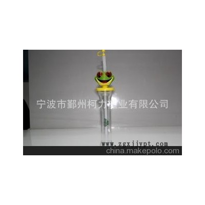 yard glass,卡通動(dòng)物頭吸管杯，長(zhǎng)頸杯，PET吹塑杯，飲料杯