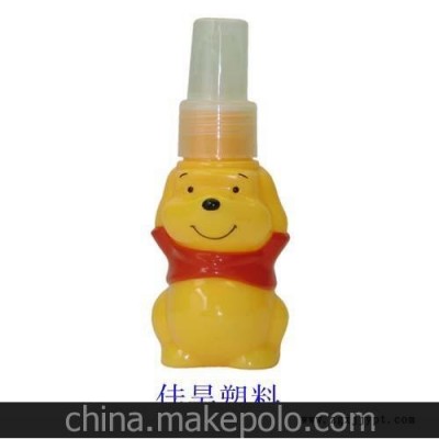 吹塑加工塑料卡通噴霧瓶 可愛(ài)維尼熊小噴瓶