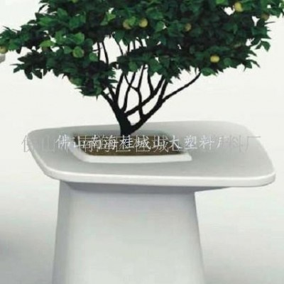 加工定制供應(yīng)專業(yè)滾塑加工，滾塑大型花盆，戶外裝飾花盆(圖)