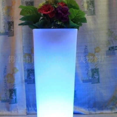 加工定制LED燈箱花盆，發(fā)光燈箱花盆，塑料燈箱花盆(圖)