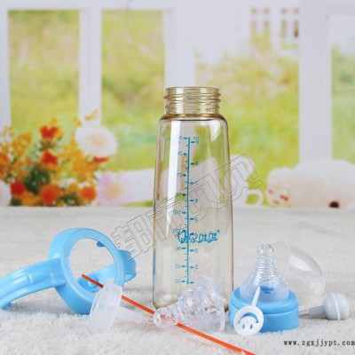 快樂娃娃標(biāo)準(zhǔn)口徑奶瓶 PPSU標(biāo)準(zhǔn)口徑方形自動(dòng)大奶瓶260M