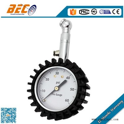 廠家直供50mm汽車胎壓表 輪胎氣壓計(jì) 輪胎壓力表 汽車輪胎氣壓表