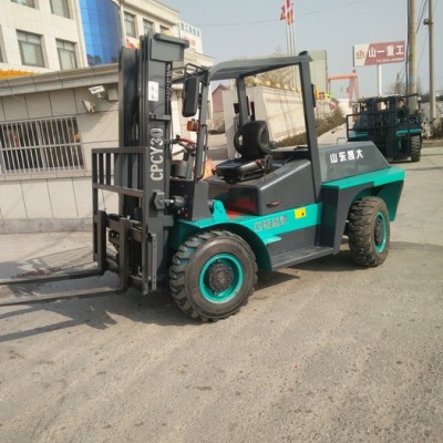 1廠家供應 實心輪胎 支持定做 山東凱大CPCY-30四轉向四驅越野叉車