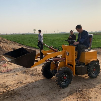 京樂工 電動(dòng)鏟車 小型轉(zhuǎn)載車 鏟沙石 養(yǎng)殖場輪胎是鏟車