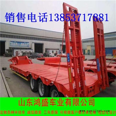13米高強(qiáng)度低平板半掛車(chē) 輪胎外露拉挖掘機(jī)式專(zhuān)用半掛車(chē)價(jià)格優(yōu)惠