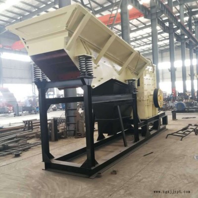 方箱破碎機 砂石生產線箱式碎石機 輪胎移動重錘箱式石料制砂機