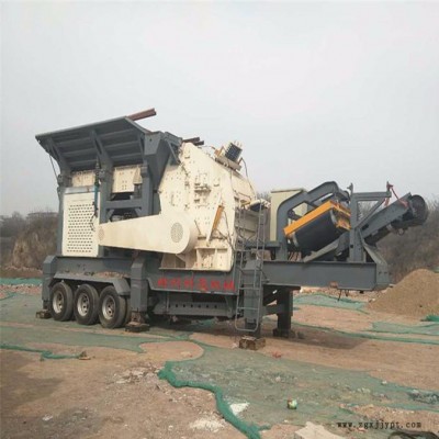 建筑垃圾移動破碎站 輪胎式流動碎石機 科茂機械專業(yè)生產(chǎn)移動破碎站廠家