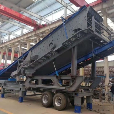 輪胎式建筑垃圾移動破碎站 移動石子破碎機生產(chǎn)線 花崗巖移動破碎機 流動碎石機