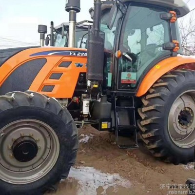 泰山704中型拖拉機 2020款大橋平地板大輪胎前后配重深耕開溝農(nóng)用拖拉機 一邊掛檔多路閥強壓四缸四驅拖拉機