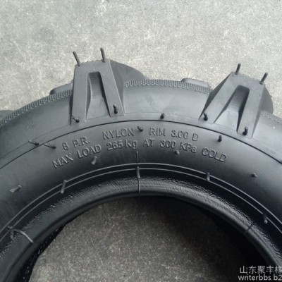 聚豐 4.00-8輪胎 微耕機，手推車，割草機，開溝機，碎木機等專用農業(yè)充氣橡膠輪胎