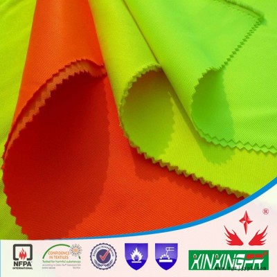 活性染料！CVC60/40 阻燃熒光黃面料