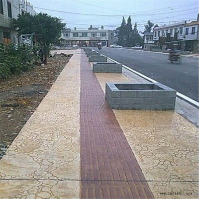 桓石 仿古壓?；炷恋仄?小區(qū)綠化 地面裝飾材料仿天然石材、磚、木效果逼真  壓花水泥地坪材料