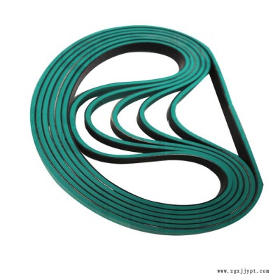 貼窗機(jī)皮帶 綠膠帶（一體帶）平皮帶 綠橡膠帶 平面?zhèn)鲃訋?廣州騰英工業(yè)皮帶定制