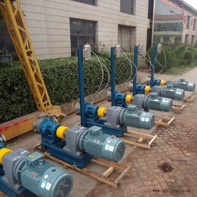 高粘度泵又稱內(nèi)嚙合齒輪油泵  ,該泵可以用作輸送順丁橡膠，溶聚丁苯橡膠