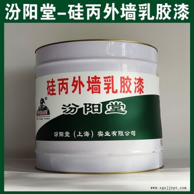 硅丙外墻乳膠漆，汾陽(yáng)堂，硅丙外墻乳膠漆，耐久性好，與后道漆附著好！