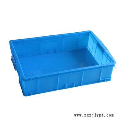 周轉(zhuǎn)箱 藍(lán)色加厚塑料筐 長(zhǎng)方形膠框 塑料周轉(zhuǎn)箱 果蔬塑膠框