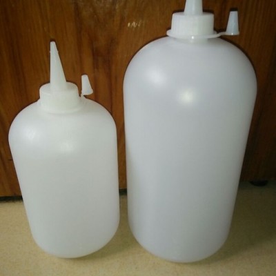 廠銷軟體塑料尖嘴瓶 乳白色1KG包裝塑料快干膠瓶 **膠塑料瓶子