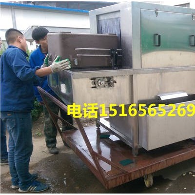 佳品機械8米肉料框清洗機，塑料箱噴淋清洗機，四面噴淋洗箱機，洗筐機制造廠家 圖片