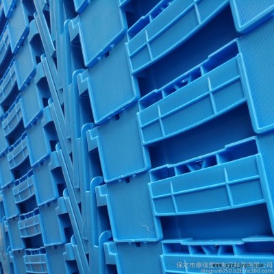 膠框周轉(zhuǎn)箱斜插箱帶蓋加厚塑料箱物流箱定制大號(hào)生鮮配送箱