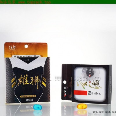 PVC魚(yú)鉤膠盒   PVC釣魚(yú)線折盒  PVC魚(yú)竿折盒  漁