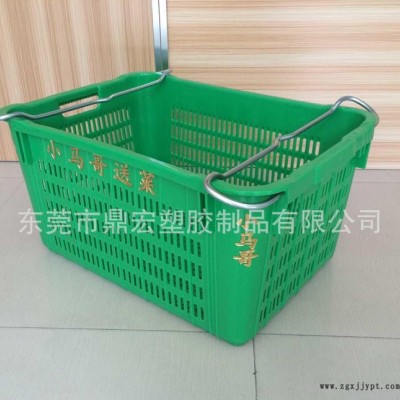 江西南昌塑料周轉(zhuǎn)蘿 綠色加厚2.7kg塑膠水果蘿 免費燙金