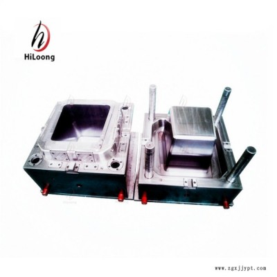 HILOONG 臺州塑料注塑模具， 日用品家居儲物箱模具