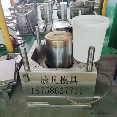 塑膠桶模具 塑料模具制造，圓型涂料桶塑膠模具 塑料包裝油桶模具