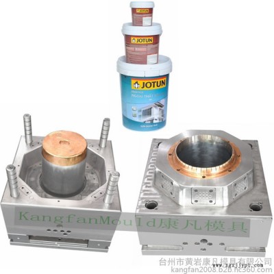 注射成型塑料模具18L涂料桶模具 20公斤機油桶模具25公斤真石漆桶模具，潤滑油桶模具制造