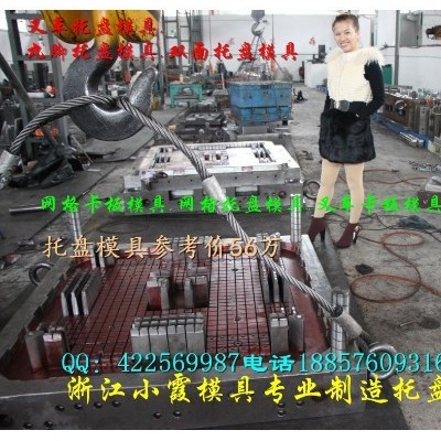 浙江塑膠模具廠塑料九腳托盤模具  一米二 網(wǎng)格托盤注塑模具專業(yè)生產