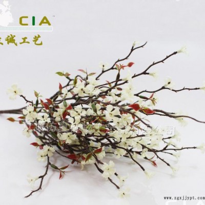 仿真6頭反花仔葉 塑膠絲網(wǎng) 水草 家居裝飾擺放花擺件裝飾花藝