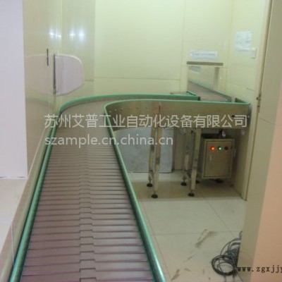 供應(yīng)PVC鏈板線蘇州POM鏈輸送機AMPLE轉(zhuǎn)彎鏈線非標定制