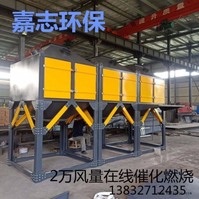 1萬(wàn)風(fēng)量催化燃燒一體機(jī) 噴漆房廢氣處理設(shè)備  蜂窩活性炭塊  催化劑  燃燒爐 實(shí)體廠家  河北嘉志環(huán)保