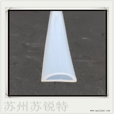 白色透明硅膠D型空心密實(shí)耐磨損密封條