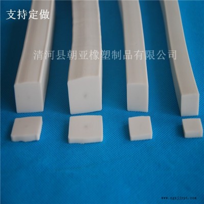白色硅膠方形實心防塵耐磨損防火密封條