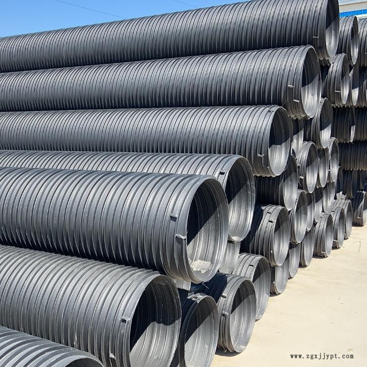 純原料PE塑鋼纏繞管 開封PVC-U雙壁波紋管 PE塑鋼纏繞螺旋管 大型廠家