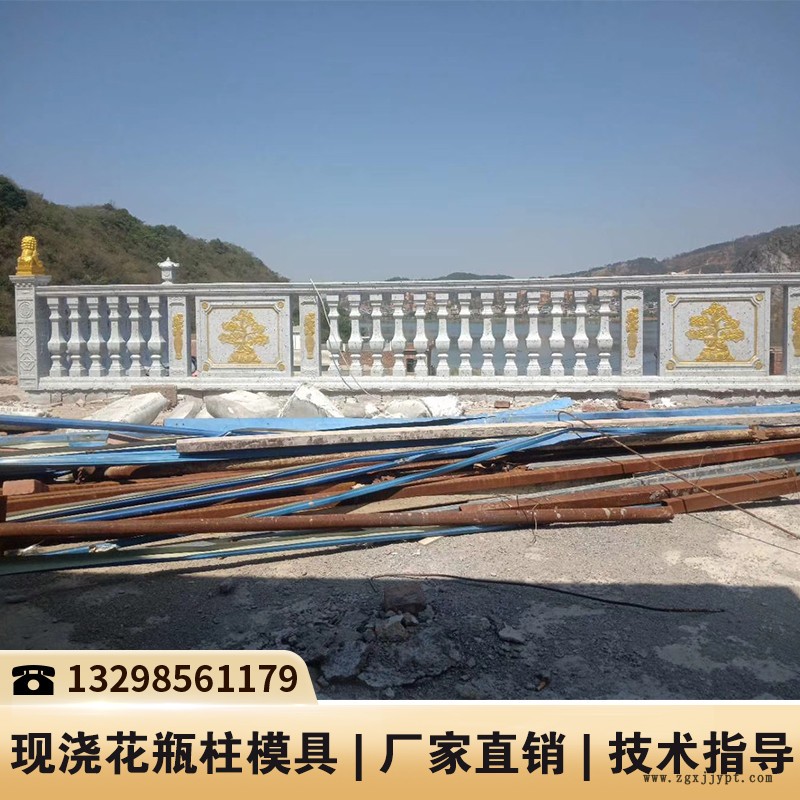 四川仿木護欄模具_花瓶柱線條模具_水泥制品模具廠