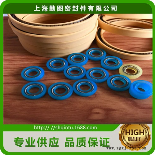 藍(lán)色UPE泛塞封 耐磨損軸用密封圈 彈簧旋轉(zhuǎn)泛塞封密封圈