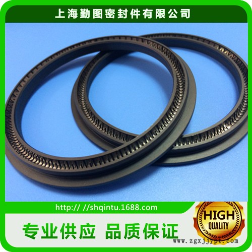 聚四氟乙烯油封 優(yōu)質四氟彈簧蓄能密封圈 油缸泛塞封密封圈