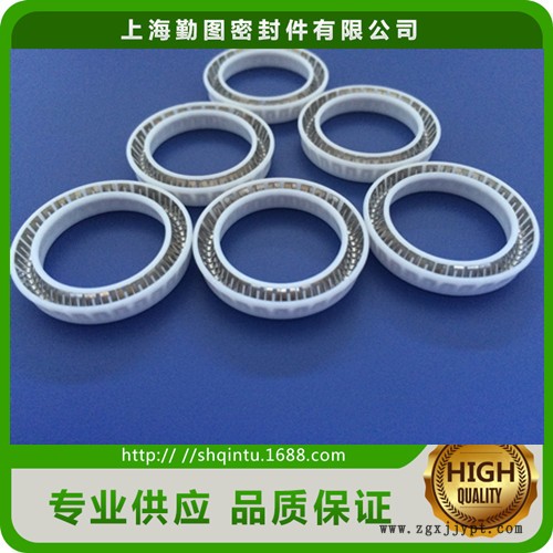 聚四氟乙烯油封 優(yōu)質四氟彈簧蓄能密封圈 油缸泛塞封密封圈