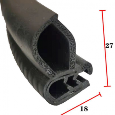 挖土機駕駛室密封條側(cè)封后封頂泡密封條鋼帶三復(fù)合密封條一體成型