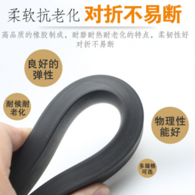 橡塑墊帶橡膠方條三元乙丙EPDM平板扁條減震緩沖耐磨耐壓玻璃墊條