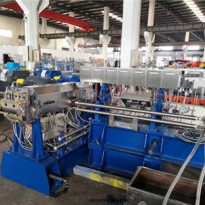 雙階混煉造粒機 塑料PVC雙螺桿擠出機