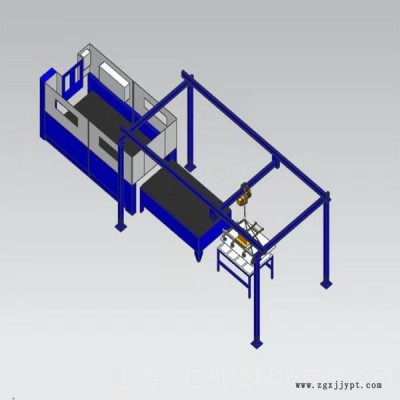 激光上料  立柱行車(chē)式真空機(jī)械手  板材上料  吸盤(pán)  板材搬運(yùn) 節(jié)省人工 安全
