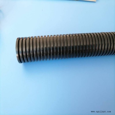 23*28.5黑色開(kāi)閉口塑料浪管 尼龍阻燃開(kāi)合式護(hù)線管機(jī)械手配套波紋管