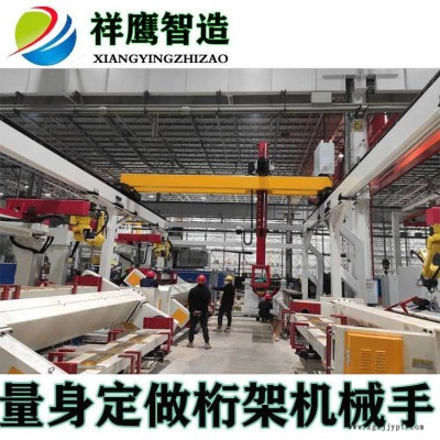 供應(yīng)重型地軌桁架機器人行走軌道第七軸齒輪齒條模組碼垛上下料機械手