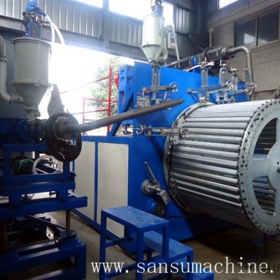 張家港市三塑機(jī)械SJ75雙平壁塑鋼纏繞管生產(chǎn)線