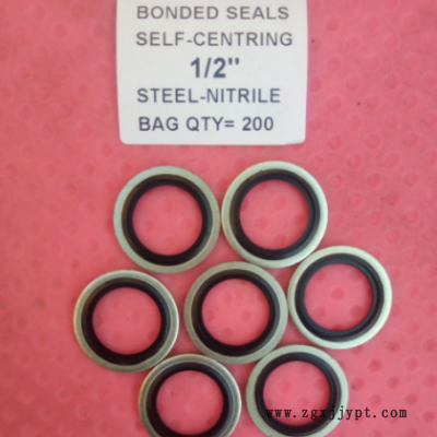 廠家批發(fā)公制英制液壓自定芯鍍鋅組合墊密封圈 及 公制英制擋圈。